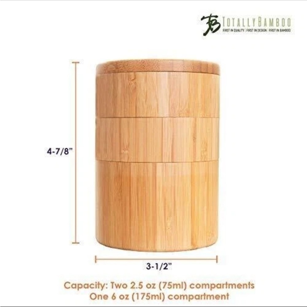 Bamboo Rotating Spice Rack - Picture 5 of 6